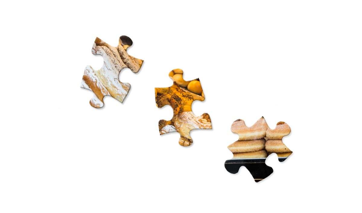 Abschlussbild Die Hostie Teil 5 mit Puzzleteilen Kuchen